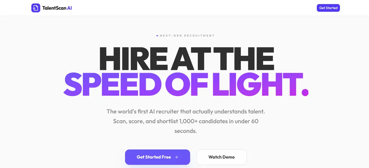 Talent AI — AI Recruitment & CV Screening