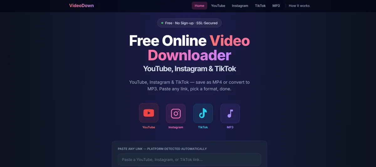 VideoDown — Cross-Platform Downloader